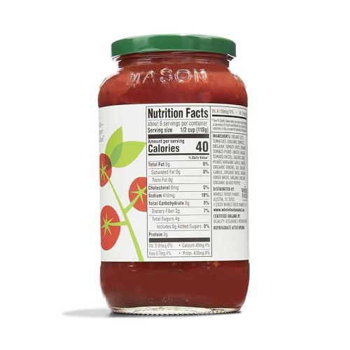 365 by Whole Foods Market, Organic Marinara Pasta Sauce, 25 Ounce