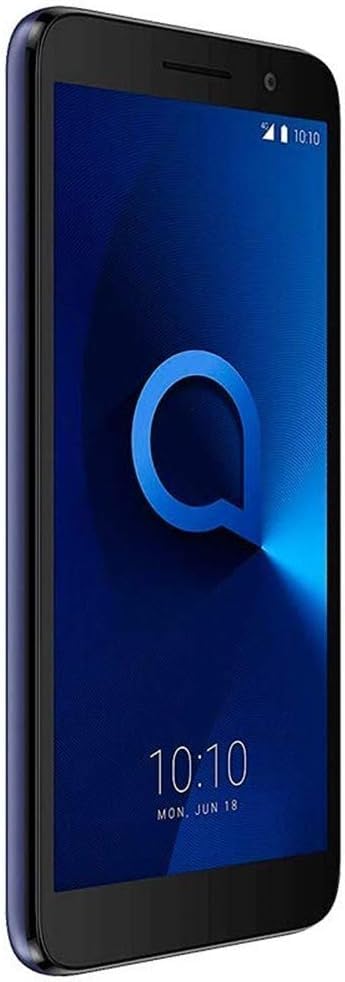 Alcatel 1 (16GB) 5.0" Full View Display, Removable Battery, FM Radio, Dual SIM GSM Unlocked US & Global 4G LTE International Version 5033E (Bluish Black)