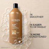 Redken All Soft Shampoo | Moisturizes and Deeply Hydrates| Softens, Smooths, and Adds Shine| Nourishing Shampoo for Dry Hair | Safe for Color-Treated Hair | With Argan Oil