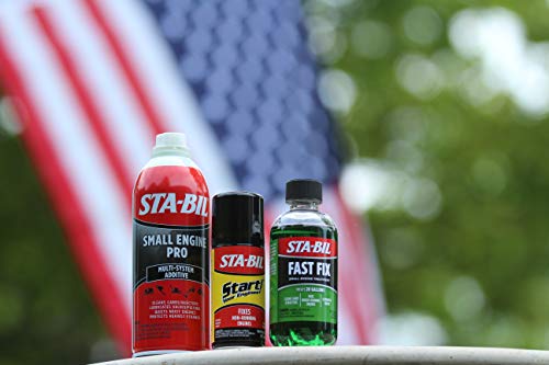 STA-BIL Fast Fix - Small Engine Treatment, Cleans Carburetors and Injectors, Fixes Rough Running Engines, Eliminates Water, Treats Up to 20 Gallons, 8oz (22304) , Green