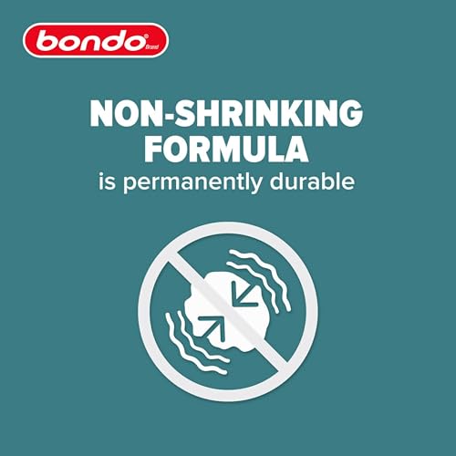 3M Bondo Short Strand Fiberglass Reinforced Filler 1.37 LB (621 g) with Bondo Cream Hardener 0.5 oz (14g), Repair Holes Up To 0.5 IN, Waterproof (SS-PT-ES)