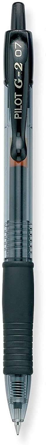 PILOT G2 Pens 0.7 mm - Fine Point, Refillable & Retractable Ballpoint Pens, Pack of 10; 5 Black & 5 Blue