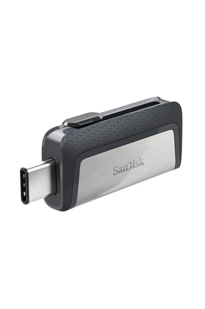 SanDisk 32GB Ultra Dual Drive USB Type-C - USB-C, USB 3.1 - SDDDC2-032G-G46, Black, Silver