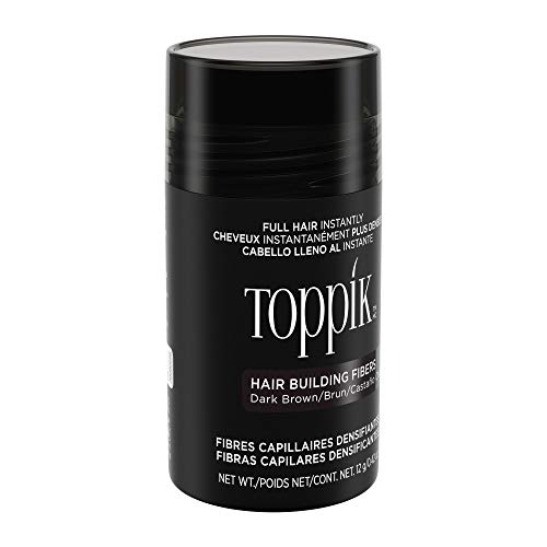 Toppik Hair Building Fibers, Dark Brown Hair Fibers, Hair Thickener for Thinning Hair, Hair Care to Create the Appearance of Thicker Hair, 0.42 OZ Bottle For Unisex