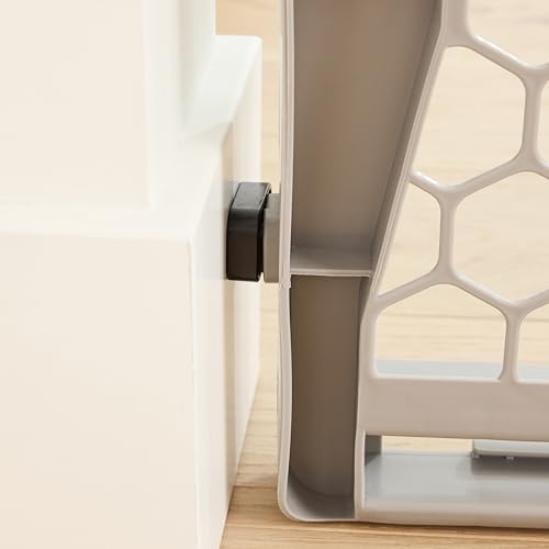 Regalo Easy Fit Plastic Adjustable Extra Wide Baby Gate, Award Winning Brand, 23 Inches Tall, Fits Openings Between 28 to 42 Inches, Pressure Mounted