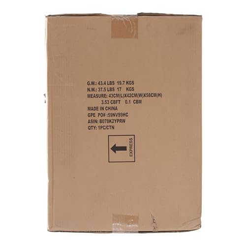 Amazon Basics Steel Home Security Electronic Safe with Programmable Keypad Lock for Documents, Jewelry, Valuables, 1.8 Cubic Feet, Black, 13.8"W x 13"D x 19.7"H