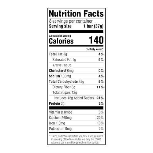 Amazon Grocery, Fruit & Grain Cereal Bars, Raspberry, 1.3 Oz, 8 Ct (Previously Happy Belly, Packaging May Vary)