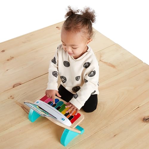 Baby Einstein and Hape Magic Touch Wooden Toy Piano, Montessori Musical Learning Toy for Babies and Toddlers 6mo+