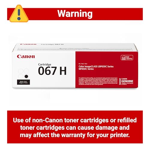 Canon Genuine 067 Black Toner Cartridge High Capacity Compatible with LBP633Cdw, LBP632Cdw, MF652Cdw, MF653Cdw, MF654Cdw, MF656Cdw