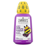 Zarbee's Black Elderberry Syrup for Kids Daily Immune Support with Vitamin C Zinc & Real Elderberry Childrens Liquid Supplement 8 fl Oz