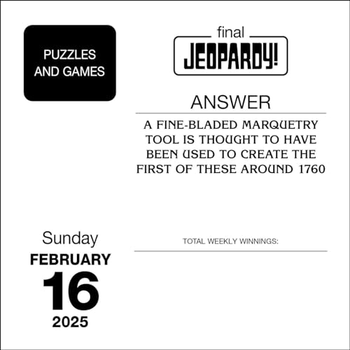 Jeopardy! 2025 Day-to-Day Calendar