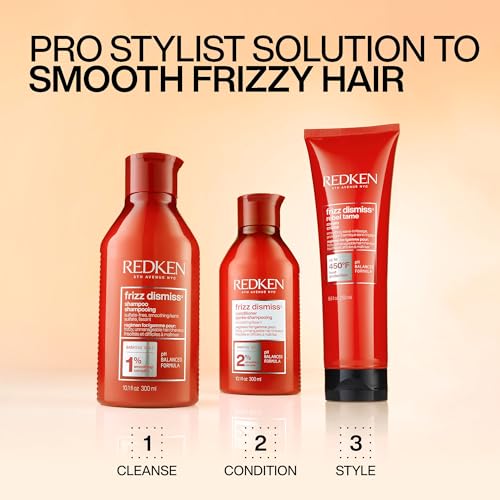 Redken Frizz Dismiss Shampoo | For Frizzy Hair | Smooths Hair & Manages Frizz | Sulfate Free | 33.8 Fl Oz