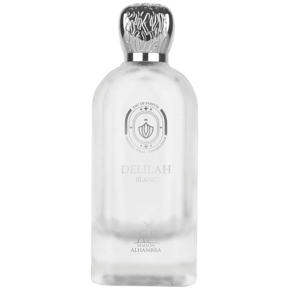 Maison Alhambra Delilah Blanc - Citrus, Amber, Floral, Musky - Eau de Parfum Spray Long-Lasting Fragrance for Women, 3.4 Ounce / 100 ml