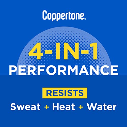 Coppertone Sport Sunscreen Spray SPF 50, Water Resistant Spray Sunscreen, Broad Spectrum SPF 50 Sunscreen, Bulk Sunscreen Pack, 5.5 Oz Bottle, Pack of 2