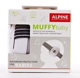 Alpine Muffy Baby Ear Protection for Babies and Toddlers up to 36 Months - CE & ANSI Certified - Noise Reduction Earmuffs - Comfortable Baby Headphones Against Hearing Damage & Improves Sleep - Black