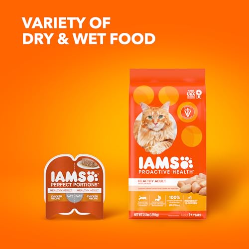 IAMS Proactive Health Adult Healthy Dry Cat Food with Chicken, 7 lb. Bag