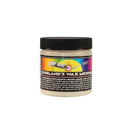 Jacquard Dorlands Wax - 4 Ounce - Versatile Pure Wax and Damar Resin - Protective Topcoat for Sealing and Finishing
