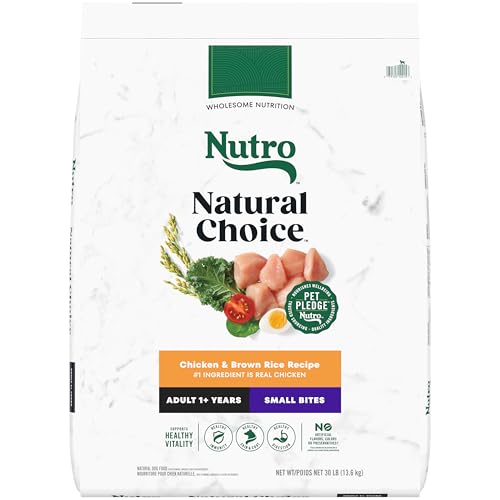 NUTRO NATURAL CHOICE Small Bites Adult Dry Dog Food, Lamb & Brown Rice Recipe Dog Kibble, 5 lb. Bag