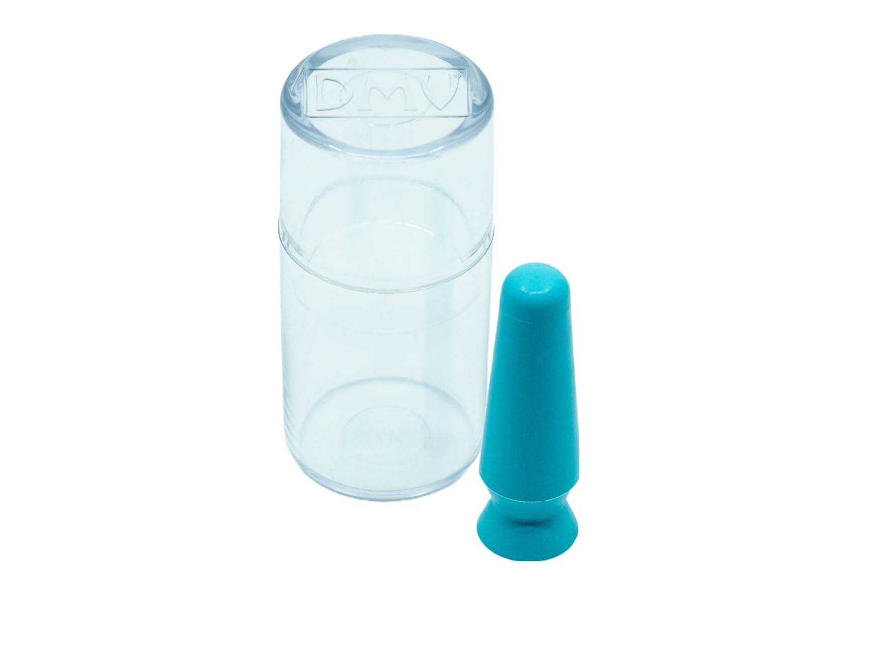 DMV Scleral Cup Large Contact Lens Handler - Inserts Scleral Contact Lenses and Prosthetic Eyes (Ventless) - Pack of 3 Light Blue