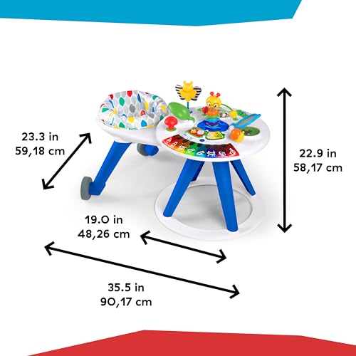 Baby Einstein Around We Grow 4-in-1 Walker, Discovery Activity Center and Table, Age 6 Months and up