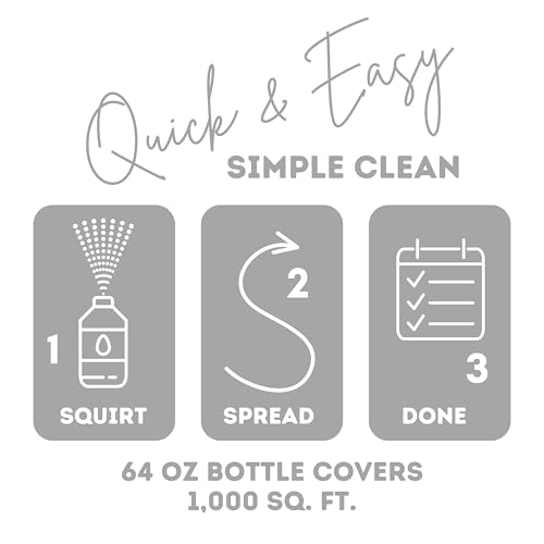 Quick Shine Multi Surface Floor Finish 64oz | Cleaner & Polish to use on Hardwood, Laminate, Luxury Vinyl Plank LVT, Tile & Stone | Safer Choice w/Clean Shine Technology | Shine-Protect-Refresh