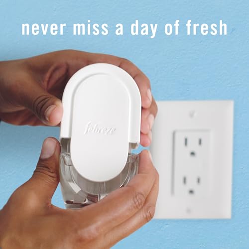 Febreze Odor-Fighting Fade Defy PLUG Air Freshener, Refresh and Energize, Soothe and Restore, Pack of 4 (2 of Each), .79 fl. oz. Oil Refill