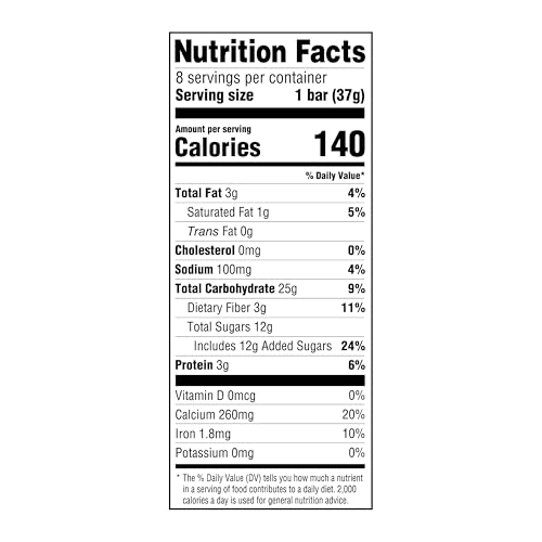 Amazon Grocery, Apple Cinnamon Fruit & Grain Cereal Bars, 1.3 Oz, 8 Ct (Previously Happy Belly, Packaging May Vary)