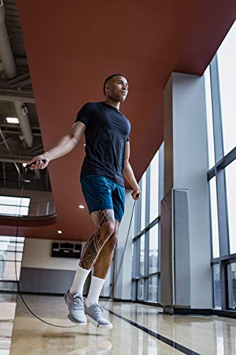 Under Armour Adult Charged Cotton Crew Socks, Multipairs, Black/Gray (6-Pairs), Large