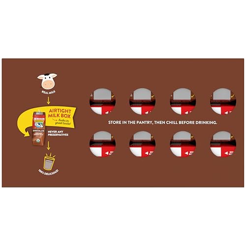Horizon Organic Shelf-Stable 1% Lowfat Milk Boxes, Chocolate, 8 Fl Oz, 18 Pack