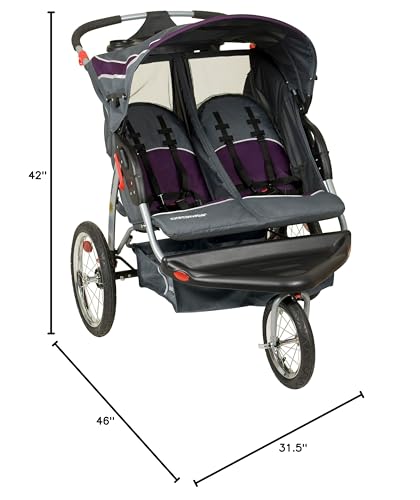 Baby Trend Expedition Double Jogger Stroller, Griffin