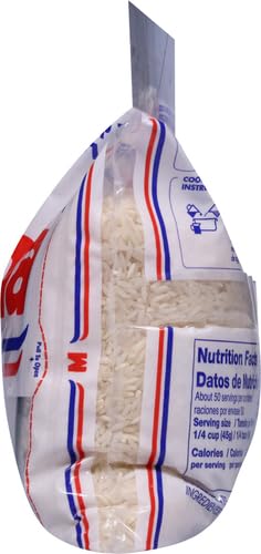 Mahatma Extra-Long-Grain Rice 5-Pound Rice Bag, Gluten-Free and Non-GMO White Bulk bag, 1 Bag of