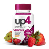 up4 Kids Probiotic Gummies, Digestive and Immune Support with Prebiotics and Vitamin C, Gelatin and Gluten Free, Non-GMO, For Ages 3+, 30 count