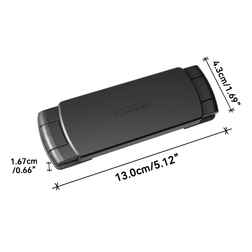 Mom's Choice Gold Awards Winner - EUDEMON 1 Pack Latest French Fridge Lock French Door Refrigerator/Freezer Lock Apply to Max 3.54"(90mm) Two Door Gap Distance for Kids & Babies,Easy to Install(Black)