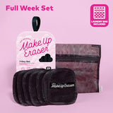 The Original MakeUp Eraser, 7-Day Set, Erase All Makeup With Just Water, Including Waterproof Mascara, Eyeliner, Foundation, Lipstick, Sunscreen, and More! Chic Black, 7ct.