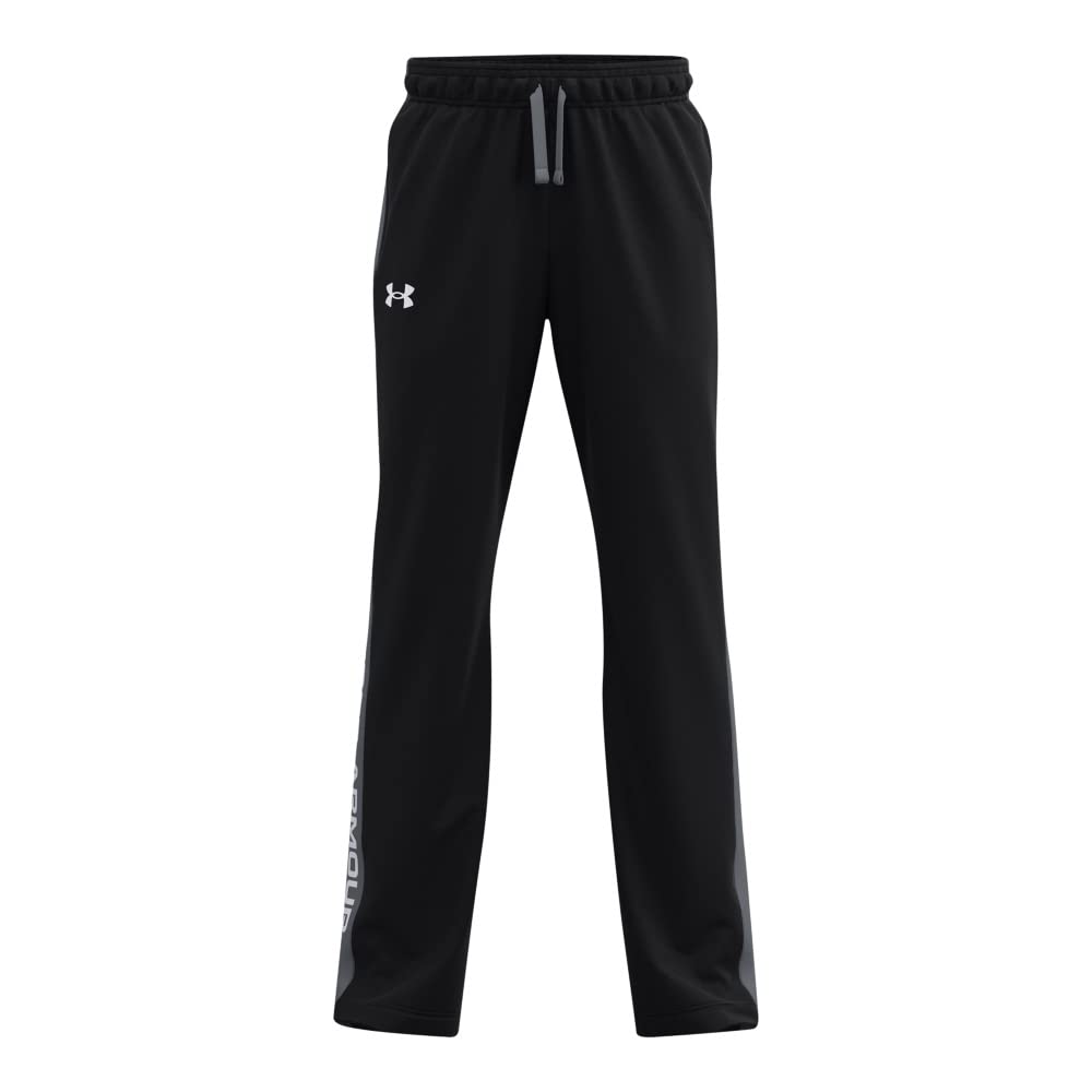 Under Armour Boys Brawler 2.0 Pants , Black (001)/White , Medium