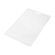 Farberware Extra-Large Plastic Cutting Board, Dishwasher- Safe Poly Chopping Board for Kitchen Meal Prep with Easy Grip Handle, 12-inch by 18-inch, White