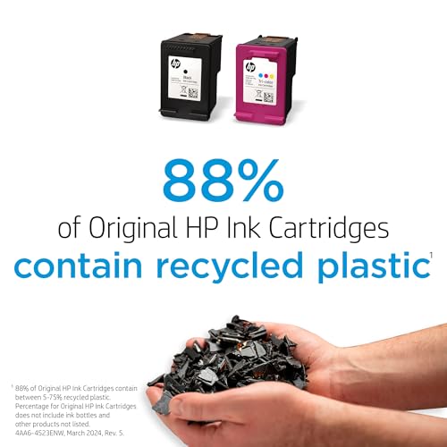 HP Original 67 Tri-Color / 67XL Black Ink Cartridges (2-Pack) | Works DeskJet 1255, 2700, 4100 Series Envy 6000, 6400 Series | Eligible for Instant Ink | 3YP30AN