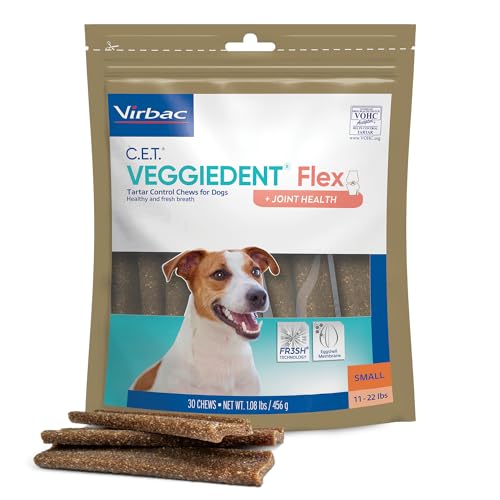 Virbac C.E.T. VEGGIEDENT Flex Tartar Control Chews for Dogs - Large