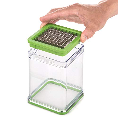 PrepWorks Tower Fry Cutter – Heavy-Duty Potato Cutter for Perfect Fries, Easy-to-Use, Stainless Steel Blades, BPA-Free