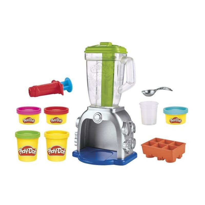Play Doh Swirlin' Smoothies Toy Blender Playset, Play Kitchen Appliances, Kids Arts and Crafts Toys for 3 Year Old Girls and Boys and Up