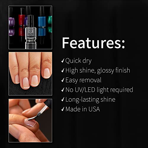 Seche Vite Dry Fast Top Coat Nail Polish - Quick Dry, Long Lasting, Clear Nail Polish, Made in the USA, 0.5 fl oz