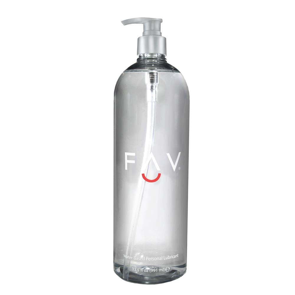 FAV Water Based Luxury Personal Lubricant, Natural Feeling Lube for Women Men and Couples, Toy Friendly, Condom Safe, 8.25 Fl Oz