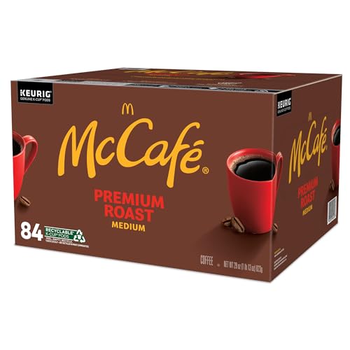 McCafe Premium Roast, Single-Serve Keurig K-Cup Pods, Medium Roast Coffee Pods Pods, 84 Count