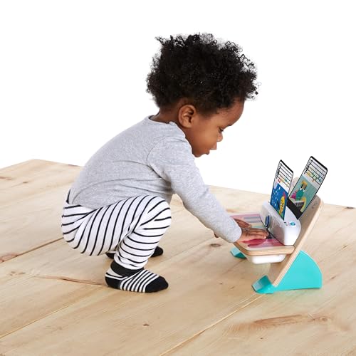 Baby Einstein and Hape Magic Touch Wooden Toy Piano, Montessori Musical Learning Toy for Babies and Toddlers 6mo+