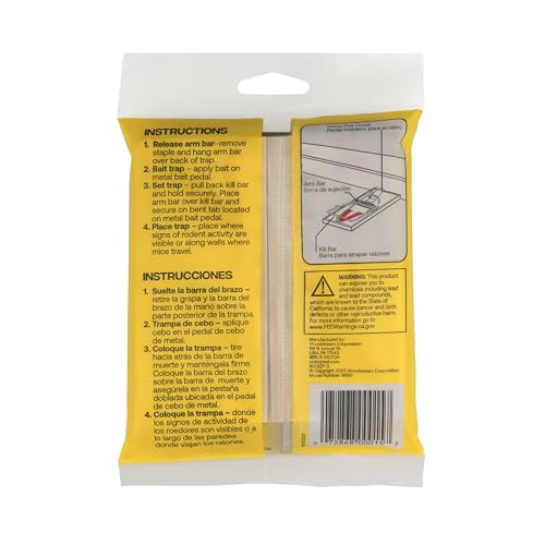 Victor Mouse Traps M150-12, Metal Pedal, Sustainably Sourced FSC Wood, Wooden Mouse Traps, 12 Medal Pedal Traps