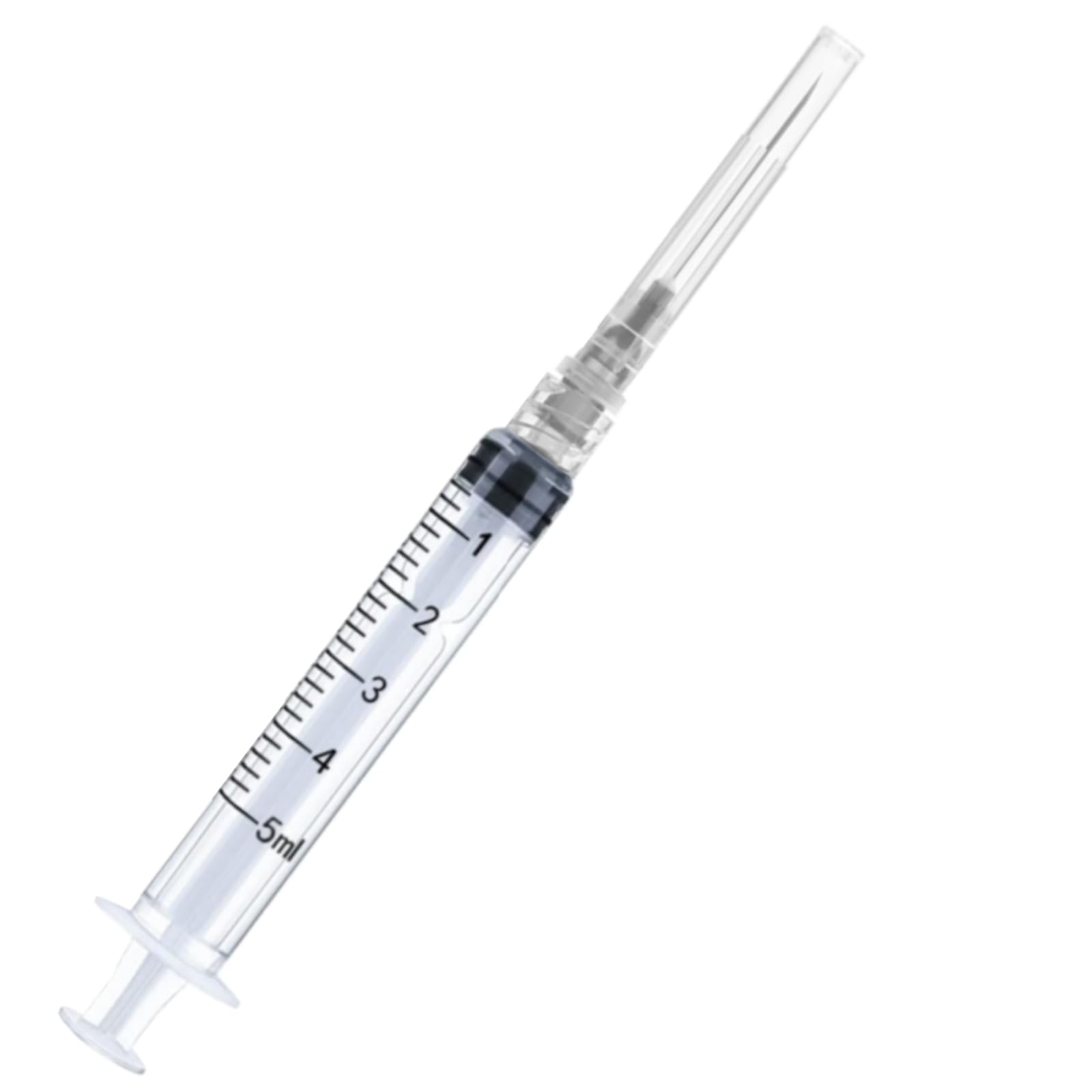 100 Pack Disposable 5ml/cc Lab Syringes with 22Ga 1.25 Inch Needle Luer Lock, Individually Sealed Packed