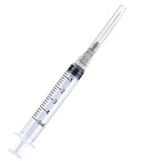 100 Pack Disposable 5ml/cc Lab Syringes with 22Ga 1.25 Inch Needle Luer Lock, Individually Sealed Packed