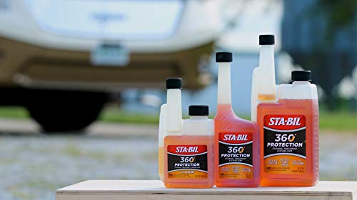 STA-BIL 360 Protection Ethanol Treatment & Fuel Stabilizer - Full Fuel System Cleaner - Fuel Injector Cleaner - Increases Fuel Mileage - Protects Fuel System - Treats 160 Gallons - 32 Fl. Oz. (22275), Amber