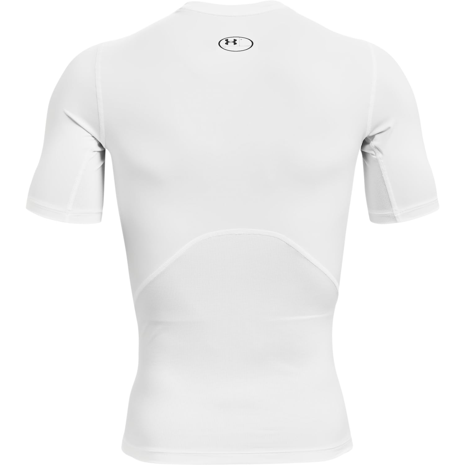 Under Armour Men's Armour HeatGear Compression Short-Sleeve T-Shirt , White (100)/Black, Medium