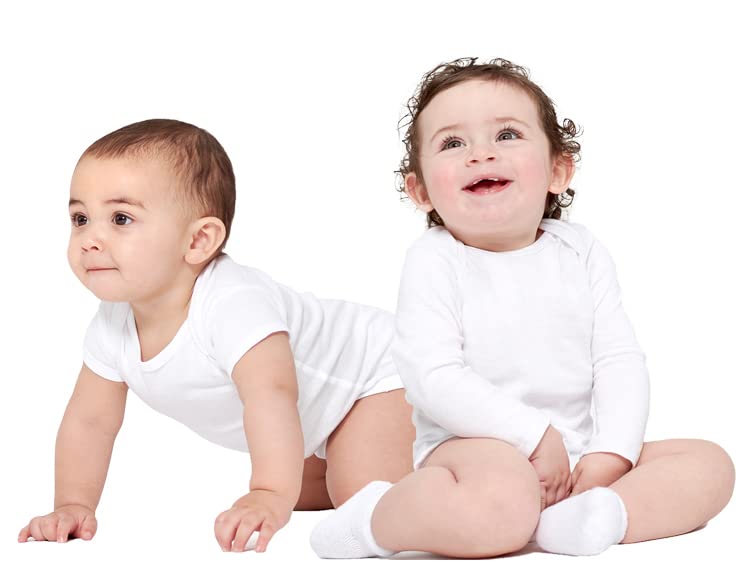 Gerber Baby 6-Pair Sock, White, 0-3 Months
